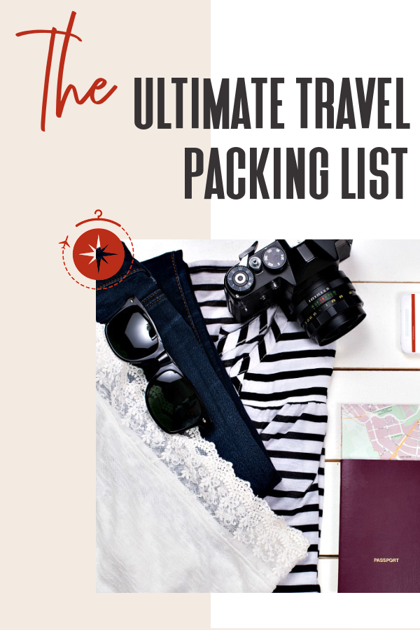 Printable: Travel Packing Checklist Balck and white / Brown and