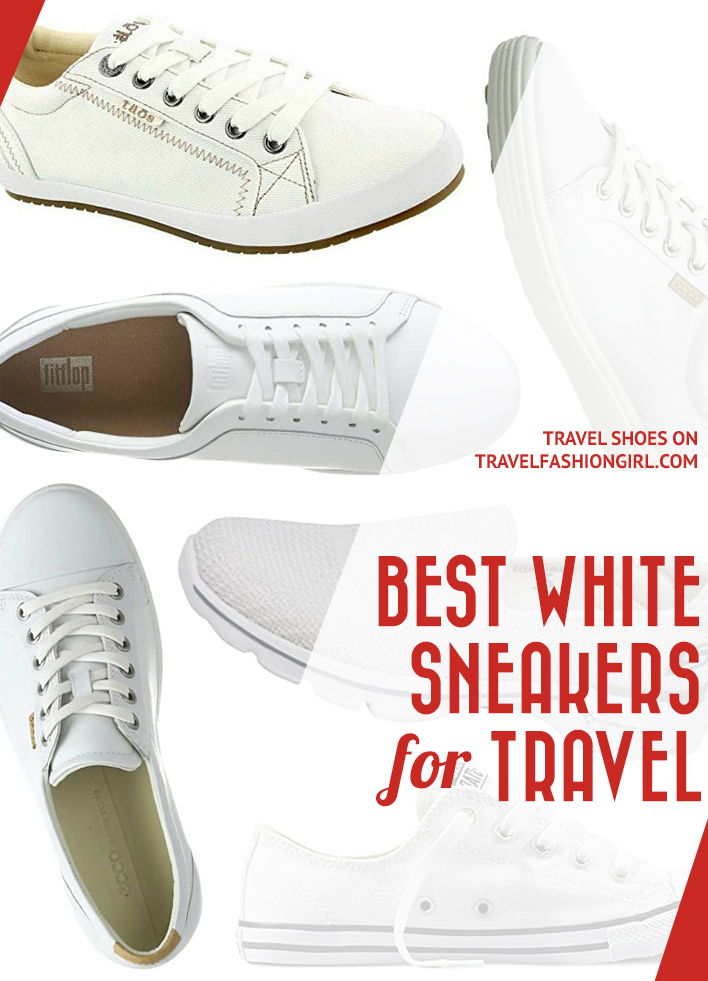 white travel shoes