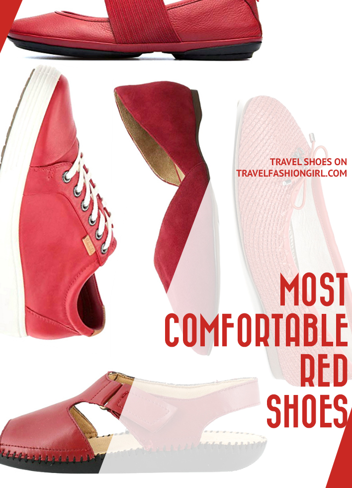 comfortable red shoes