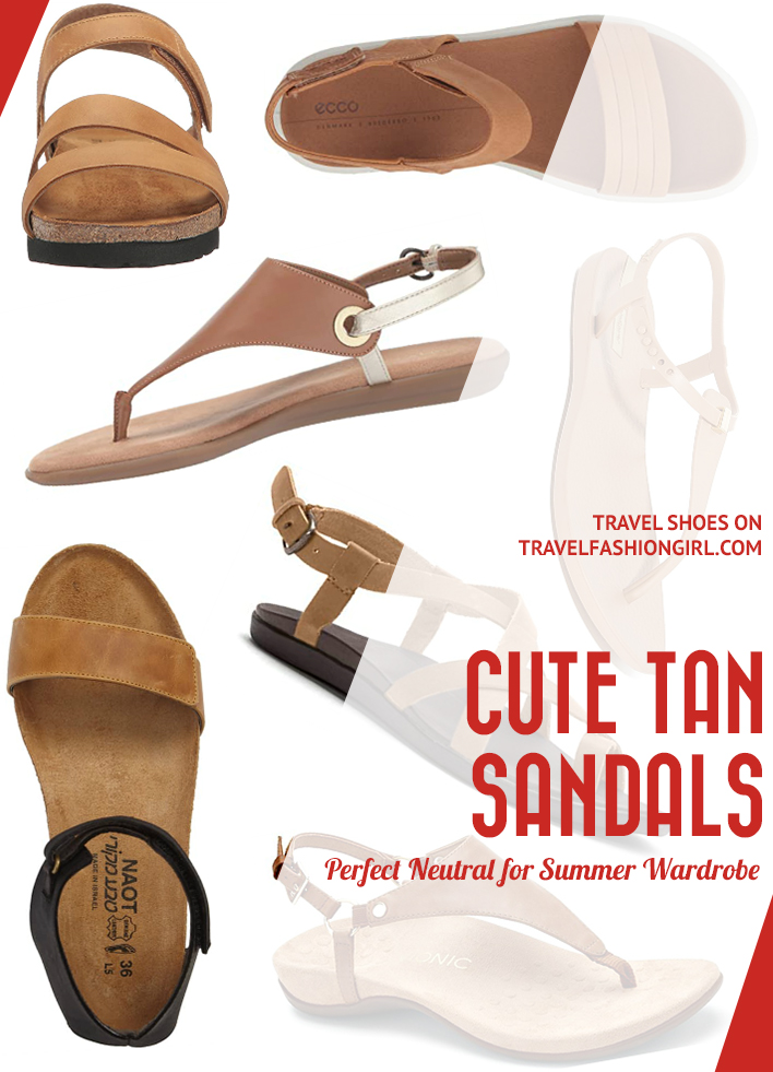 cute tan sandals