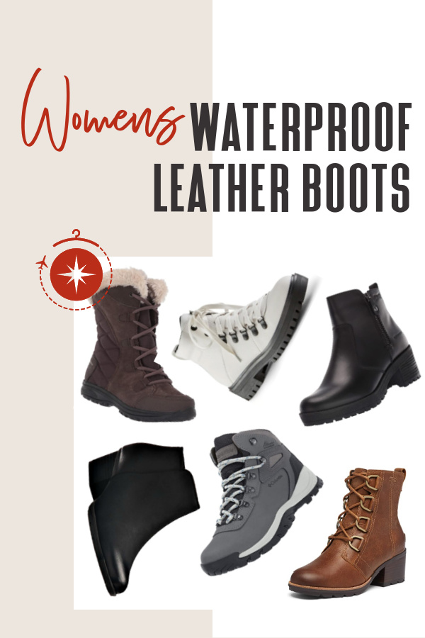 Women's Waterproof Leather Boots for the Rain and Snow